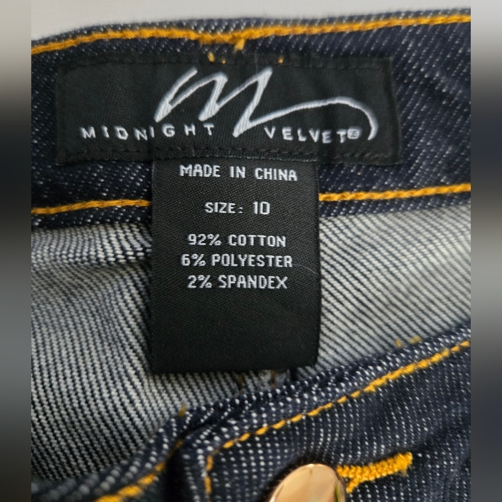 MIDNIGHT VELVET (New)Classic Blue Women's Jeans.Size 10 - Picture 5 of 12